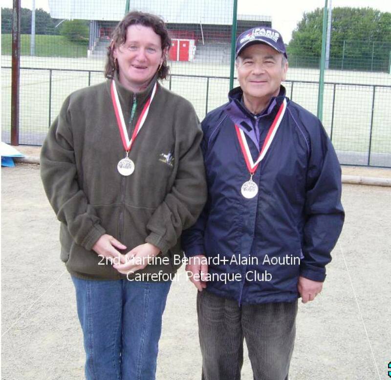 2nd Consolage1 Martine Bernard+Alain Aoutin Carrefour petanque Club
